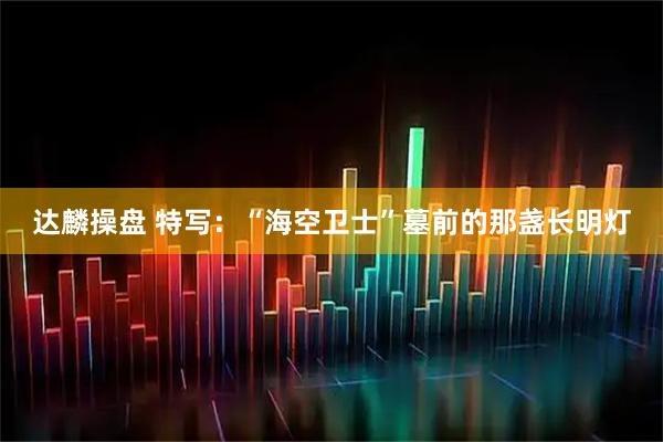 达麟操盘 特写：“海空卫士”墓前的那盏长明灯