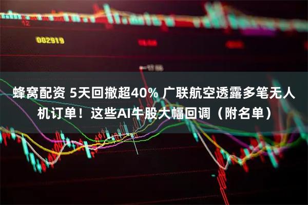 蜂窝配资 5天回撤超40% 广联航空透露多笔无人机订单!这些AI牛股大幅回调(附名单)